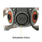 3M Half Facepiece Reusable Respirator 6300, NIOSH, Four-Point Harness, Comfortable Fit, Dual Airline Supplied Air Compatible, Bayonet Connections, Painting, Sanding, Cleaning, Large