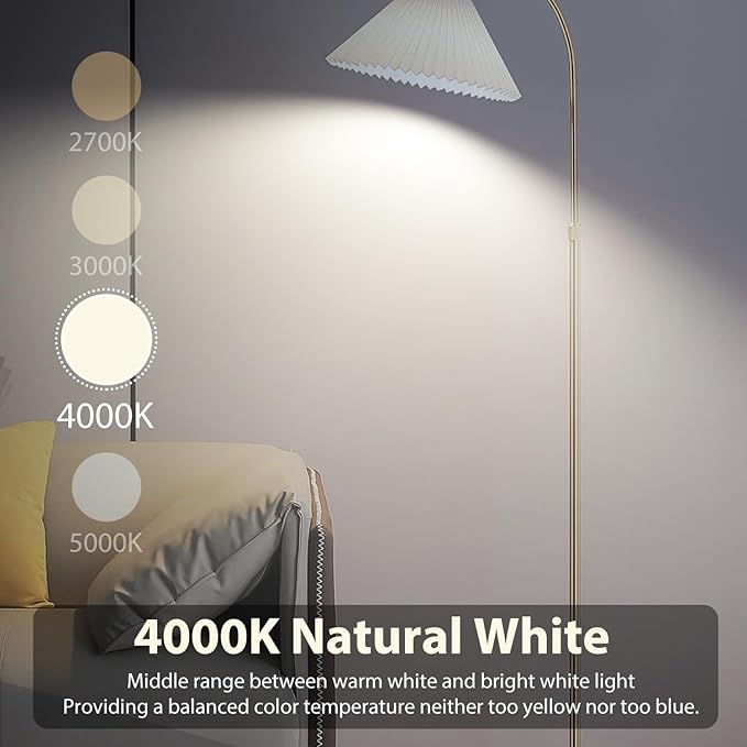 dalattin 12 Pack LED Bulbs Natural White 4000K, 60 Watt Equivalent A19 Standard Bulbs, E26 Base, 800 LM, Efficient 9W Energy Saving, Non-Dimmable, 80+ CRI, 120V, UL Listed, for Living Room, Office