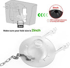 Universal Toilet Flapper Replacement Kit, 2 Inch Toilet Tank Flapper with Stainless Chains, Designed for American Standard Kohler Toto Gerber Toilet, Heavy duty Silicone Stopper Water Saving