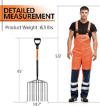 Pitchfork for Gardening, 10 Tines Pitch Fork with Non-Slip Handle, Heavy Duty Pitch Fork for Mulching, 45 Inches