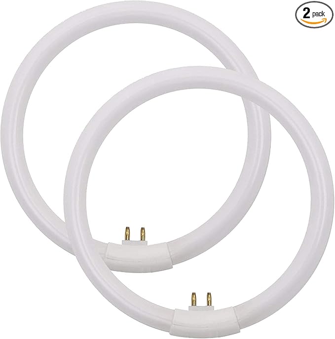 5.5 Inch Outside Diameter,T4 12W 6400K Circular Fluorescent Bulb,Replacement for Conair Round Makeup Mirror