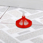 1/8 Tile Leveling System Tile Spacers Leveling System Tile Anti-Loosening and Spacing System Kit (1/8"-300pcs White Base + 100pcs Red Cap)