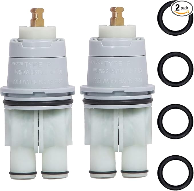 RP46074 Shower Valve Cartridge Repair Assembly Compatible for Delta Shower and Tub 13/14 Series Faucet,Replacement for Monitor Shower Cartridge,Single-Handle Universal Valve Cartridge Repair Kit-2 Pcs