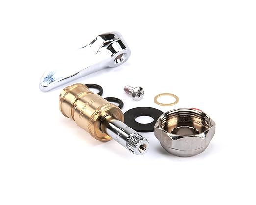 T&S Brass 012446-25 Ceramic with Check Valve and Lever Handle, Hot, Right Hand