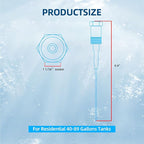 Powered Anode Rod for Hot Water Heater, Hex-Head Style Electrical Anode Rod for 40-120 Gallon Tank, Eliminates Rotten Egg Smell,Anti-Rust and Corrosion