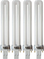 (Pack of 4) 13-Watt Single Tube 2 Pin GX23 (see photos) Base - 3500K Neutral White 35K CFL Light Bulb - Replacement for Sylvania 20335/21137 CF13DS/835- Philips 146845 PL-S 13W/835 GE 97569F13BX/835