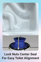 One N Done Toilet Flange Repair Kit - Toilet Kit For Low or Broken Toilet Flange. Toilet Wax Ring Replacement Kit W/Toilet Flange Extender Kit. No Wax Ring For Toilet Bowl Or Toilet Seal Required 10X