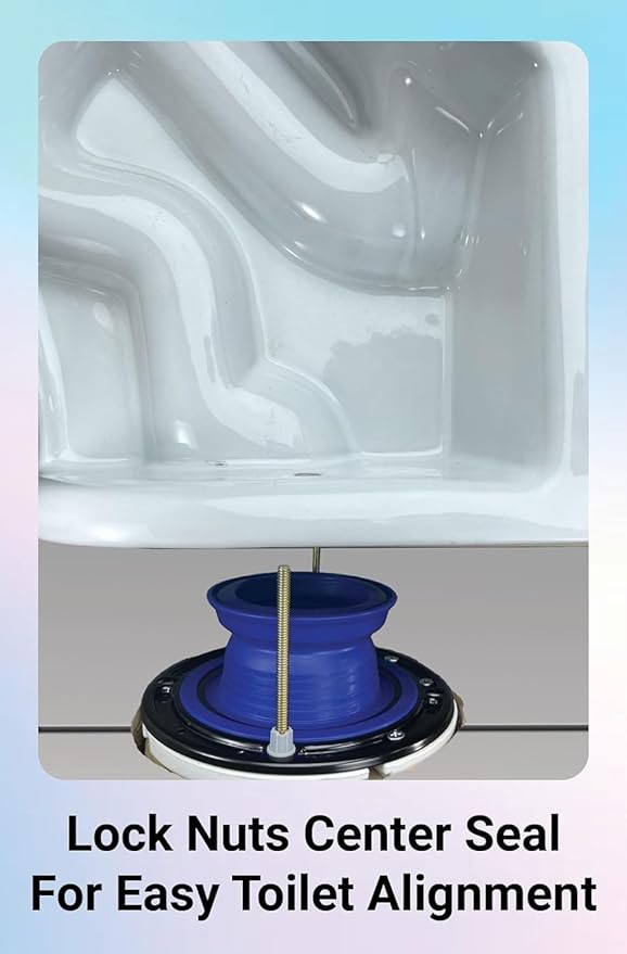 One N Done Toilet Flange Repair Kit - Toilet Kit For Low or Broken Toilet Flange. Toilet Wax Ring Replacement Kit W/Toilet Flange Extender Kit. No Wax Ring For Toilet Bowl Or Toilet Seal Required (1)