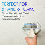 Energetic BR30 LED Recessed Light Bulb, 9W=75W, 6000K Cool Daylight, 900LM, Dimmable Ceiling Flood Light Bulb for Cans, CRI80+, 6-Pack