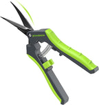 6.5" Pruning Shears for Gardening, Sharp Plant Trimming Scissors for Precise Cuts, Stainless Steel Garden Scissors Bonsai Clippers (1-Pack Curved)