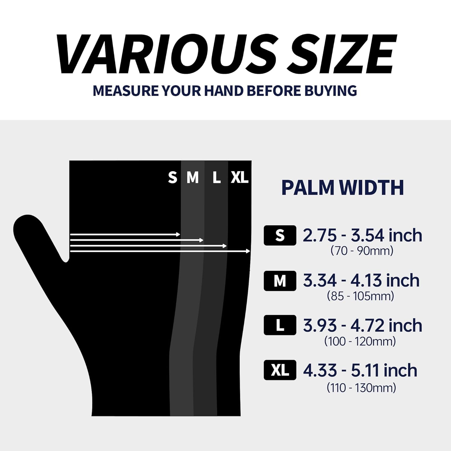 Jointown Basic Disposable Medical Synmax Vinyl Exam Gloves- 4 mil Safty Glove 1000pcs - Latex-Free & Powder-Free - SGBE 8001, Small (Case of 1000, Black)