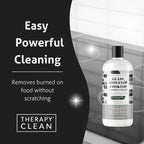 Therapy Glass Cooktop Cleaner Kit - 16oz with Scraper & 3 Non-Scratch Pads - For Electric, Induction, Ceramic & Gas Stove Top - Heavy Duty Flat Top Stove Cleaner & Polish
