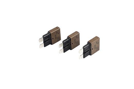 GLOSO Circuit Breakers E37 Auto (T1) Reset Low Profile ATC/ATO - (7.5A - 3 Pack)