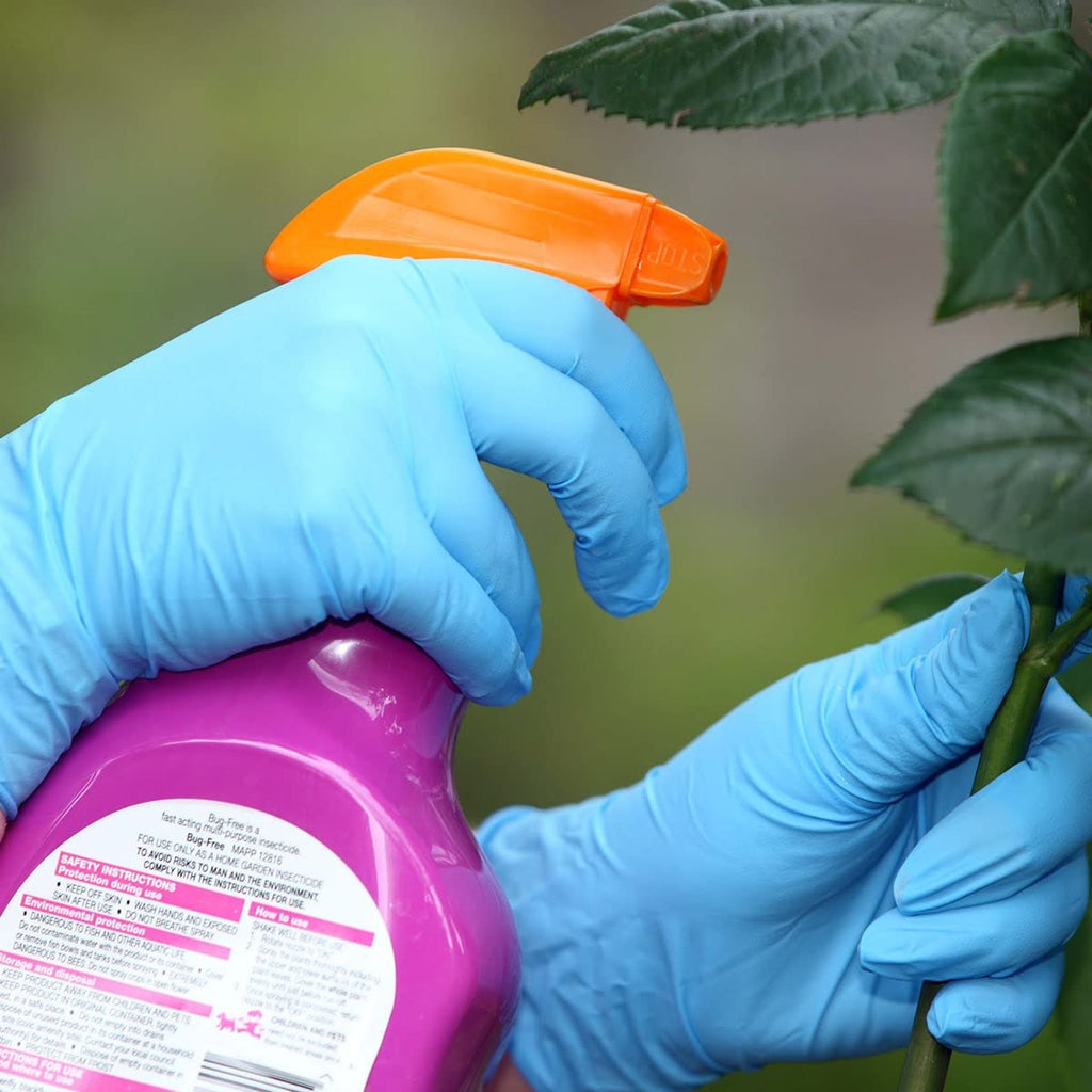 SHOWA 7500PF Sustainable EBT Latex-Free, Powder-Free, Nitrile Disposable Single Use Safety Gloves, 4 Mil, 9.5" Length, X-Large (1 Box/100 Gloves)