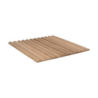 Outwater 1' Wide x 8' High x 3/8" Thick Unfinished Solid White Oak Flexible Tambour Sheet with 1" Half-Round Slats – Flexible and Versatile Wood Panel for Walls, Ceilings, and More