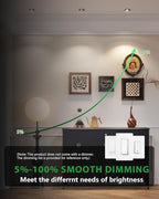 zouzai 2 Inch 5CCT Gimbal Black Led Recessed Lighting with Junction Box, 360°+90° Adjustable Led Recessed Lights, 2700K/3000K/3500K/4000K/5000K, 5W Eqv 50W, 550LM Brightness - ETL (Black, 6 Pack)