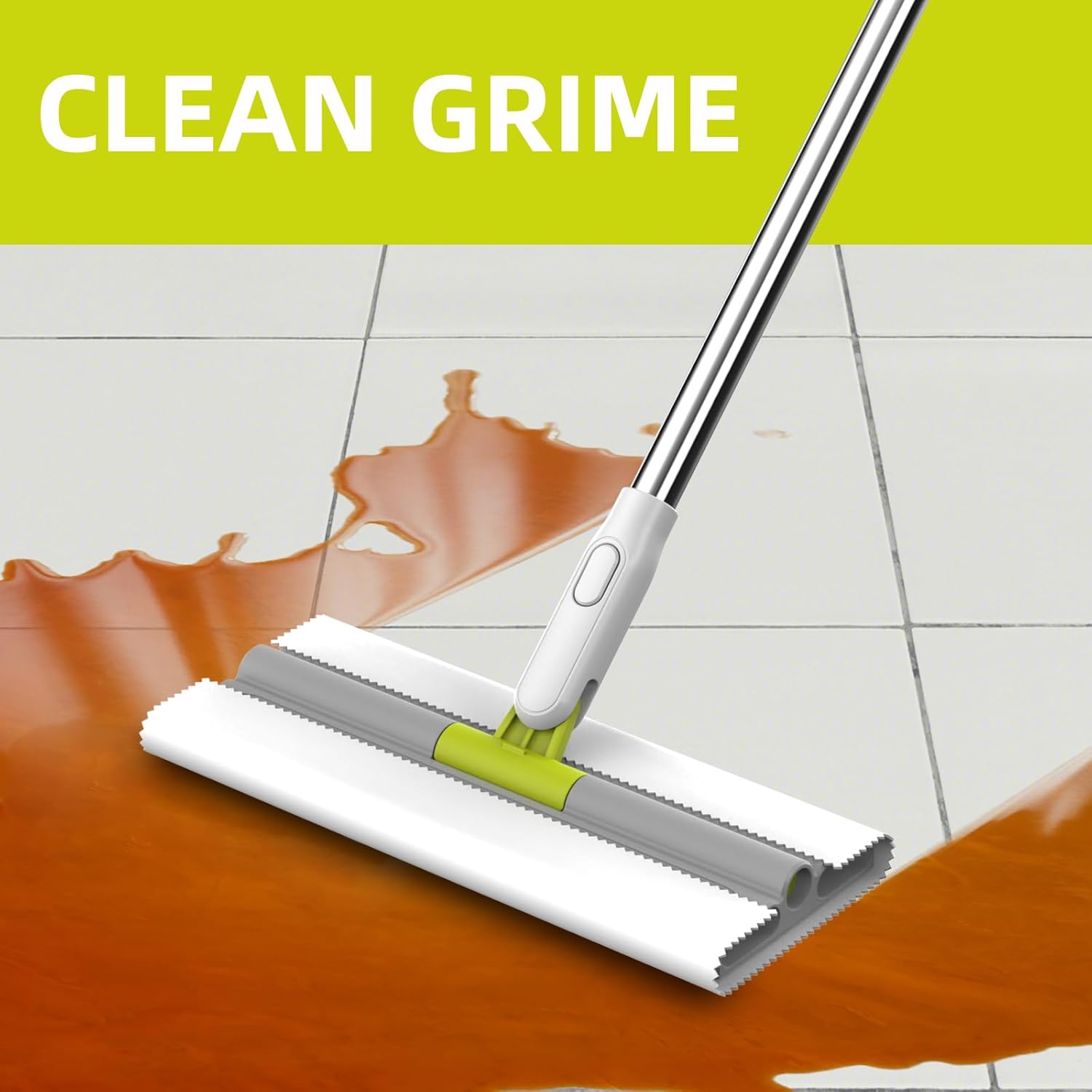 Dust Mop for Floor Cleaning - Microfiber for Hardwood, Laminate, Tile - Stainless Steel Handle, Reusable, Dry and Wet Use - 1 Mop + 10 Pads