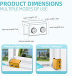 Window Locks for Up and Down Windows 4 Pack Window Stopper Sliding Window Lock for Vertical Horizontal Sliding Windows Doors with Key Aluminum Window Security Locks Child Proof(Golden Medium)