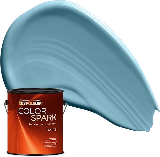 Rust-Oleum Color Spark Interior Paint and Primer in One, Matte, Helsinki, 1 Gallon