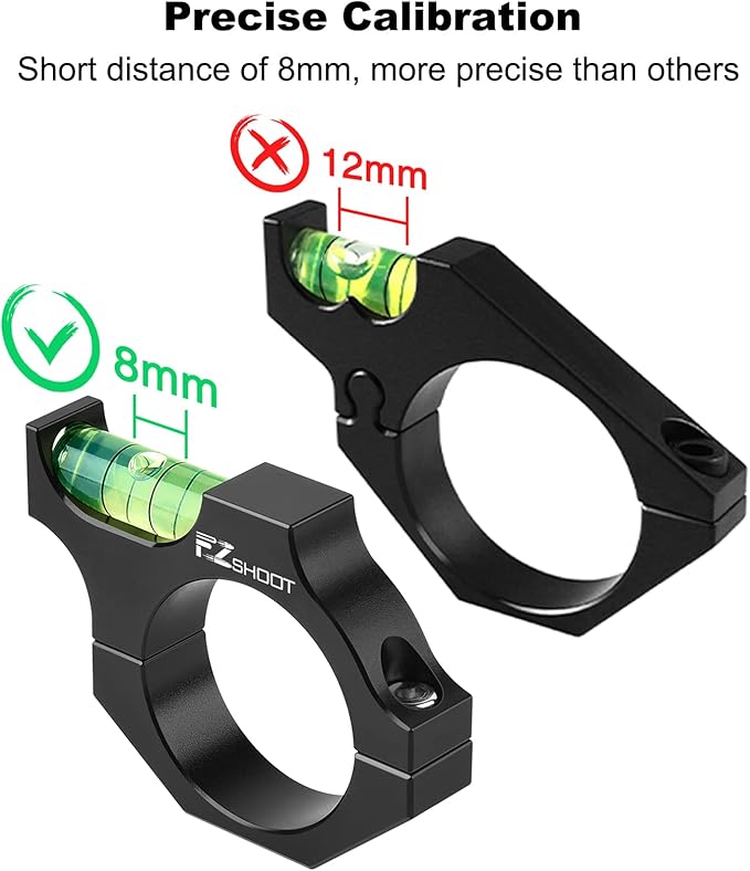 EZshoot Scope Level Bubble, Scope Bubble Level, Scope Leveling Kit, Scope Mounting Kit, Anti Cant Scope Level