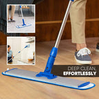 Microfiber Wholesale 24 inch Microfiber Mop Pads - Machine Washable, Reusable, Refills & Replacement Wet Mop Heads Compatible with Any Microfiber Flat Mop System (3 Pack)