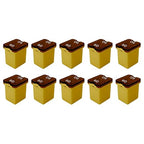 60 Amp J-Case Low Profile (Mini) Fuse 16mm for Pickup Trucks, Cars and SUVs (60A, 10 Pack)