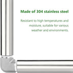 TAISHER 2PCS Stainless Steel Pipe Fittings, 1/2" NPT Female x 1/2" NPT Female Threaded, 10" Length Thickened Nipple Cast Pipe