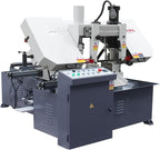 KAKA Industrial Double Column Band Saw 11 Inch Capacity Hydraulic Downfeed Variable Speed Automatic Horizontal Bandsaw for Metal Cutting 220V 3PH TBK-11B