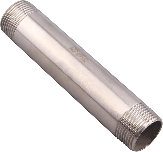 1" X 1" NPT Male Nipple Stainless Steel 304 Cast Pipe Coupling fitting 6" Length