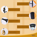 Measuring Wheel Digital Display,Folding Portable Distance Measurement Wheel,12.5”Diameter Wheel,Carrying With cloth backpack(Yellow）