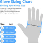 squish Disposable Gloves, Blue 4 mil Vinyl Synmax Exam Gloves Non Sterile, Powder Free, Latex Free - Cleaning Supplies, Kitchen and Food Safe(Pack of 100) (Blue Small)