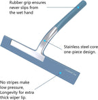 Richmirth Shower Glass Cleaner Squeegee, 9 Inch Width Silicone Bathroom Squeegee for Shower, Glass, Car Window, Mirror - Green