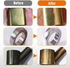 60ml Heavy Chrome Metal Polish Cream with Sponge,Multi-Purpose Stainless Steel Hardware Heavy Polish Renovation and Restoration Paste (3PCS)