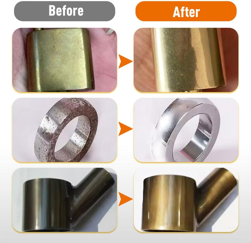 60ml Heavy Chrome Metal Polish Cream with Sponge,Multi-Purpose Stainless Steel Hardware Heavy Polish Renovation and Restoration Paste (5PCS)