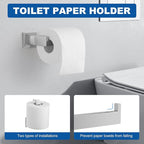 Cilee 15-Pieces Bathroom Hardware Set - Polished Chrome Bathroom Accessories, 24 Inch Towel Bar, Square Towel Ring, Toilet Paper Holder, Towel Hook, Wall-Mounted Stainless Steel Towel Bar Rack Set