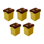 60 Amp J-Case Low Profile (Mini) Fuse 16mm for Pickup Trucks, Cars and SUVs (60A, 5 Pack)