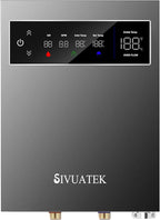 14kW Tankless Water Heater Electric, SIVUATEK 240V Instant On-Demand Hot Water Heater, 2 Point of Use, Self-Modulating, ETL Certified, Endless Water Supply for Home
