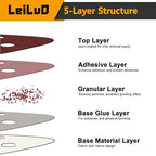 LEILUO 120 Pcs 90MM Oscillating Multi Tool Sandpaper Accessories Fits 3-1/2 Inch Pads Compatible with DeWalt Bosch Milwaukee and More