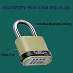 Outdoor Combination Lock, Heavy Duty Weatherproof Combination Padlock, 4 Pack Resettable Combination Lock for Locker, Shed, Garage, Gate, Fence