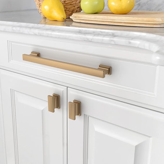 Asidrama 10 Pack 7.5 Inch(192mm) Champagne Bronze Kitchen Cabinet Handles, Cabinet Pulls Kitchen Cabinet Hardware for Cupboard Drawer Pulls