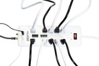 Digital Energy 10-Outlet Straight Plug 4050 Joules Heavy Duty Surge Protector (8 FT, WHT)