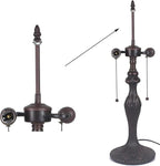 Bieye SS024 Lampshade Support with Finial for Tiffany Style Stained Glass Floor Lamp Table Lamp (G3/8 145mm Acorn)