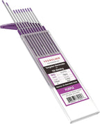 YESWELDER TIG Weld Tungsten Electrode 3/32"x 7" 10-pk, NonRadioactive Comparable to E3 Purple