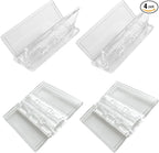 Sliding Door Lock Window Locks - 4-Pack, Childproof Sliding Glass Door Stopper, Home Security Door Lock、Patio Door Lock for Child Proof (Clear-4 Pack)