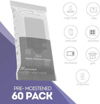 Swanky Stainless Steel Cleaner Wipes - Grime & Grease Remover Kitchen Cleaning Supplies - Clean & Shine, For Stove Top, Refrigerator, Sink, Oven, & Household Appliances - Soft Wipes, 60 Count