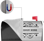 Custom Personalized Mailbox Covers Add Photo Picture Family Name House Address Text Magnetic Mail Cover for Home Garden Yard-10
