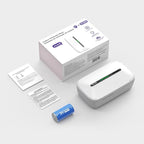 Jemay Carbon Monoxide Detector Plug in with 10 Year Battery Backup, Travel CO Detectors with Test-Button & Breathing Light, Portable AC Co Monitor Alarm for Home/RV/Rental Property, 2 Packs