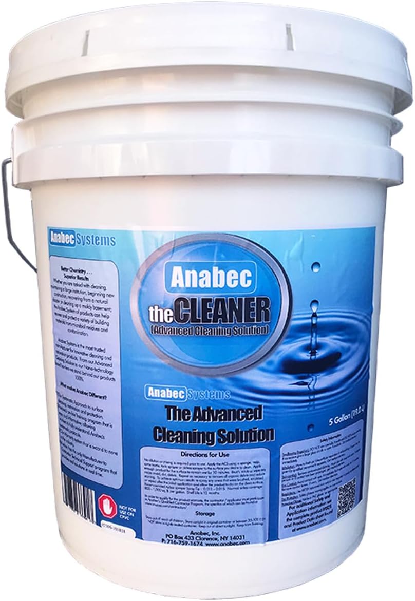 Crawl Space DIY Anabec Advanced Cleaning Solution, 5 Gallons - All-Purpose Commercial Cleaner for General Cleaning Applications