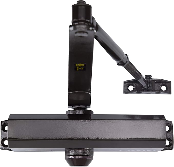 CLG HARDWARE DC6003 Medium Duty Commercial Door Closer - Surface Mounted, Automatic Door Closer, Cast Aluminum, UL 3 Hour Fire Rated, Size 3 for Residential & Light Commercial Doors- US10B Dark Bronze