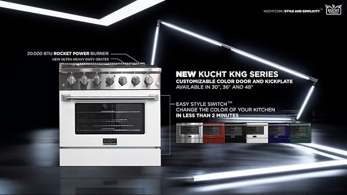 Kucht KNG361/LP-K Gas Range, Black